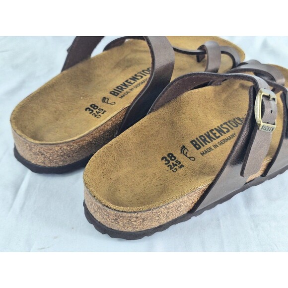 Birkenstock Mayari Habana Oiled Brown Leather Sandals EU 38 / US 7- 7.5 NWOT - Picture 7 of 7